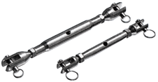 Allpa Niro Wantenspanner Mit Gabel, Stag Ø6mm (Bruchlast 5300kg)