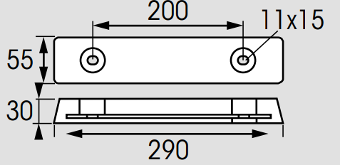 PLASTIMO Zinkanode 290X55X30 mm, 3 KG