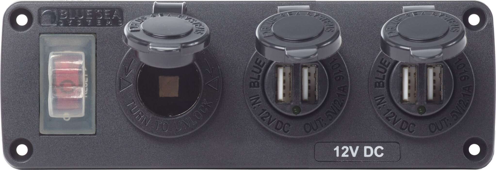 Panel Acc H2O 2 USBs & Socket