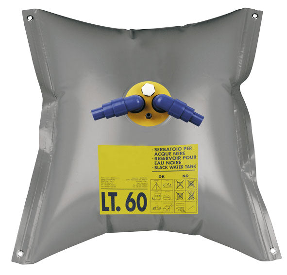 Allpa Flexible Fäkalientank Inkl. Nippel, 100l, 1100x1100mm, Gewicht 1,3kg, Dreieck