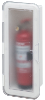 Allpa Kunststoff Feuerlöscher Halter Mit Klarsichtdeckel, 430x180x110mm