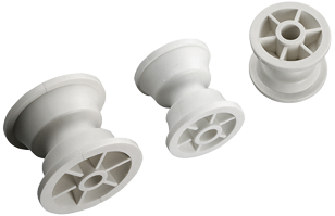 Allpa Ersatz Nylon Ankerrolle, Ø70mm, B=62mm, Stift Ø12mm