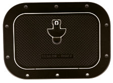 Allpa Aluminium Luke, Außenmaß 270x370mm, Innenmaß 160x260mm, Schwarz, Pulverbeschichtung