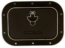 Allpa Aluminium Luke, Außenmaß 270x370mm, Innenmaß 160x260mm, Schwarz, Pulverbeschichtung