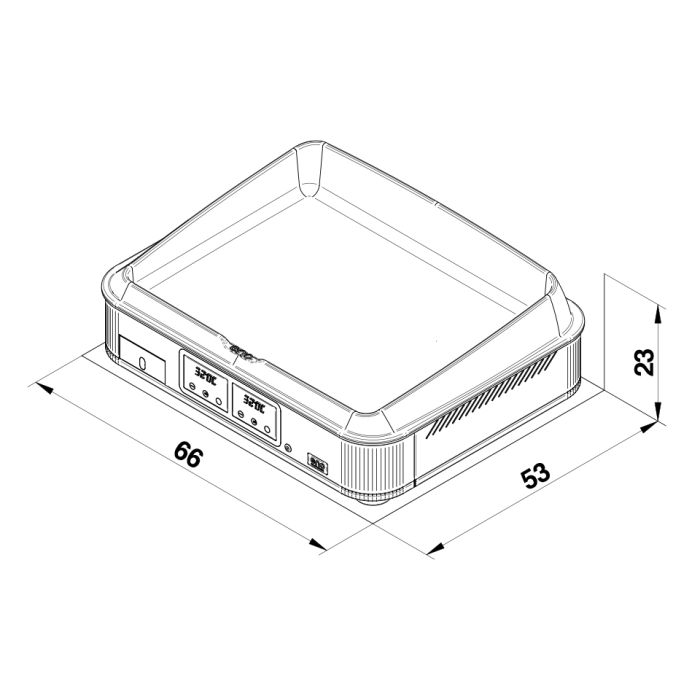 Eno Plancha Enosign 65 elektrisch 2 Zonen