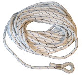 Allpa Geflochtene Polyester Ankerleine, 14mm, 30m (Bruchlast 2500kg)
