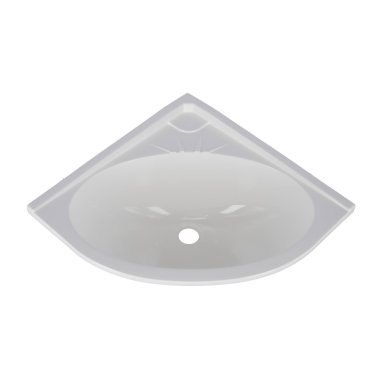 PLASTIMO KUNSTSTOFFWASCHBECKEN WEISS Eckmontage