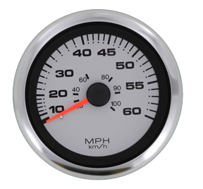 Allpa Argent Pro Geschwindigkeitsanzeiger 0-65 Mph (Inklusive Pitot & Schlauch)