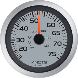 Allpa Argent Pro Geschwindigkeitsanzeiger 75 Knoten (Inklusive Pitot & Schlauch)