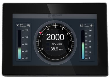 Veethree Engine Motor 5" Lcd Touch Screen T5 Universal