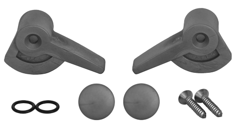 Goïot Integration Plastik Interieurhebel, Klein (Satz Von 2 Stück)