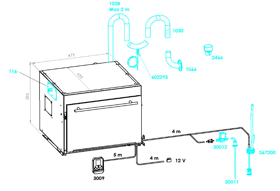 Wallas 76D Diesel-Backofen