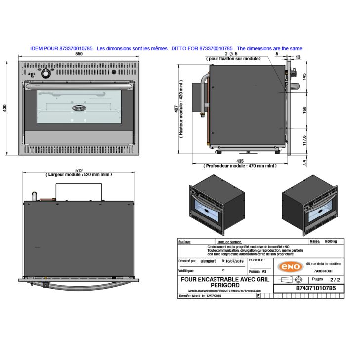 Eno Gourmet Einbauofen