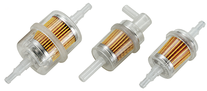 Allpa In-Line Filter Benzin Für Motoren Bis 2000cc, Rechtwinklig, Schlauch Ø6-8mm