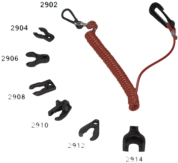 Allpa Notstoppclip Mit Spiralschnur Für Yamaha/Selva 4-T