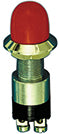 Allpa Messing-Verchromter Druck (Kontakt) Schalter, 30a, Schwarzer Druckknopf (Wasserdicht)