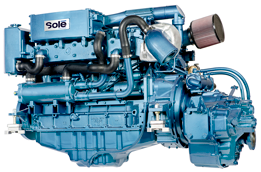 Solé Schiffsdiesel Sdz 280 Turbo & Intercooler, Mit Technodrive Wendegetriebe Tm265, R=2.09:1