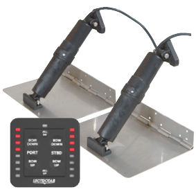 Allpa Elektrisches Trimmklappensystem, 12"X30", 12v (Boot 34'-54'/10-16m)