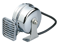 Allpa Messingverchromtes Elektromagnetisches Signalhorn, Einklang, L=105mm, 12v, (108db(A)-410hz)