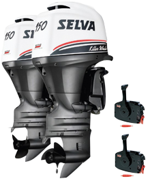 Selva Aussenborder 2x Killer Whale 150efi-16v, E.st.xl.pt., 2x 150ps