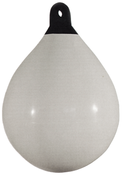 Allpa Solid Head Boje, Ø650, L=880mm, Weiß Mit Schwarzem Kopf (Größe 4)