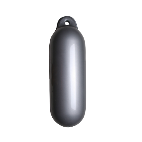 Allpa Fender Tropfenmodell, Ø120mm, L=450mm, Silber (Größe 1) (Aufblassbar Mit Kugelventil)