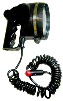Allpa Handsuchscheinwerfer, Halogen, 12v/55w, Gummi Gehäuse, Spiralkabel 2m Mit 12v Stecker
