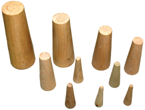 Allpa Satz Hölzerne Leckstopfen, Ø5-28mm (10 Stück)