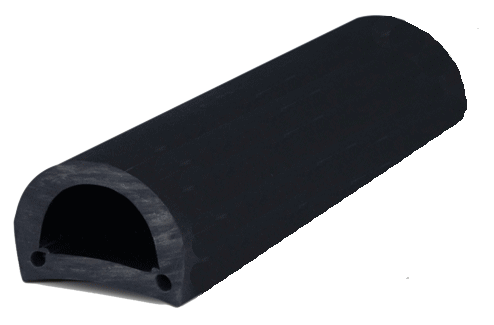 allpa PVC stootlijst, dock 60, B=60mm, zwart; rol van 16m