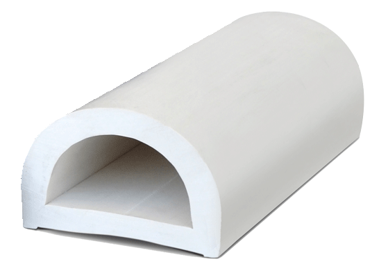 allpa PVC stootlijst, dock 60, B=60mm, wit (min. order 16m)