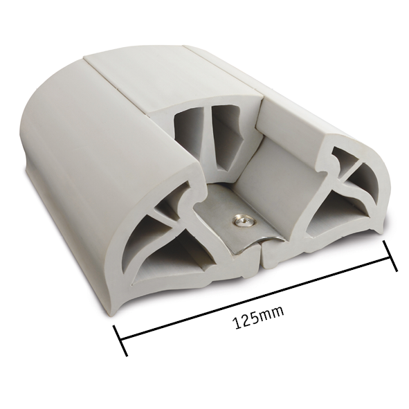 allpa PVC stootlijst 'Bumper', B=125mm, wit 12M