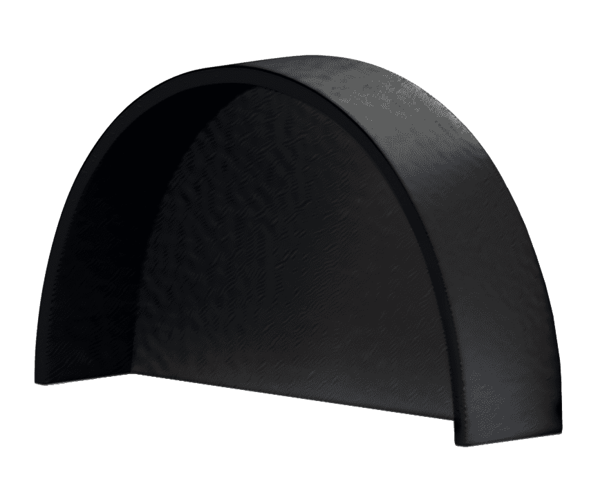 Allpa "Bino 65" Endkappe, Schwarz