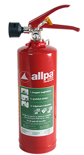 Allpa Ecocold Schaumlöscher 2l, Ø110mm, H=285mm (405mm Inkl. Griff) (Feuerklasse A+B+F)