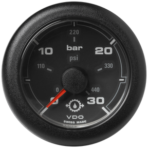 VDO Veratron OCEANLINK™ 52 mm Getriebeöldruck Anzeige 30 bar, schwarz
