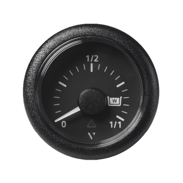 VDO Veratron VIEWLINE Schmutzwasser-Anzeige, 0-1/1 4 – 20 mA Ø 52 mm schwarz oder weiß