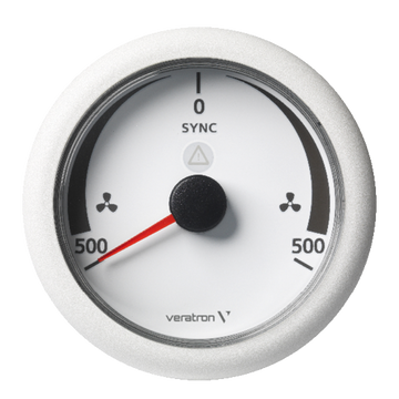 VDO Veratron VIEWLINE 85 mm Synchronisierer –500/+500 U/min, schwarz oder weiß