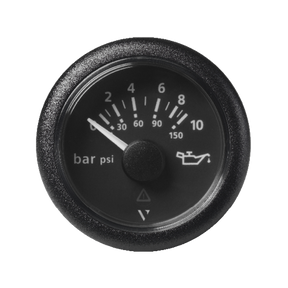 VDO Veratron VIEWLINE Motoröldruck Anzeige, 0-10 bar, Ø 52 mm schwarz oder weiß