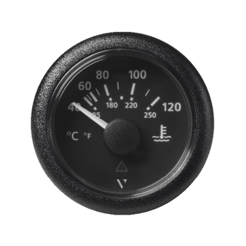 VDO Veratron VIEWLINE Kühlwassertemperatur Anzeige 40°C – 120°C, Ø 52 mm schwarz oder weiß