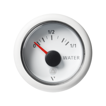 VDO Veratron VIEWLINE Frischwasser-Anzeige 0 – 1/1 resisitv 3 – 180 Ω, Ø 52 mm schwarz oder weiß