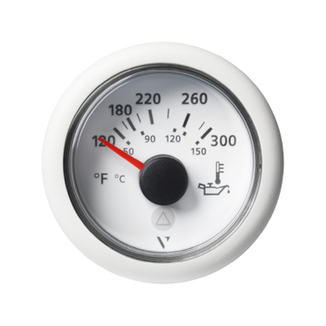 VDO Veratron VIEWLINE Motoröltemperatur Anzeige 120-300 °F, Ø 52 mm schwarz oder weiß