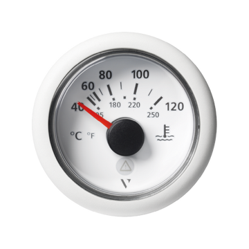VDO Veratron VIEWLINE Kühlwassertemperatur Anzeige 40°C – 120°C, Ø 52 mm schwarz oder weiß