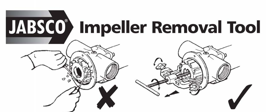 JABSCO Abzieher für Impeller 57 bis 118 mm Ø