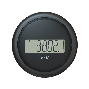 VDO Veratron VIEWLINE Betriebsstundenzähler, Ø 52 mm Rahmen rund schwarz