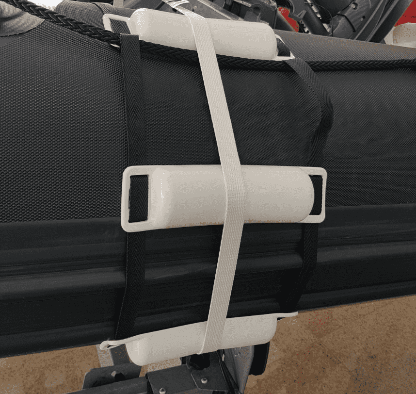 PLASTIMO Halbfender mit 1 Meter Gurt, weiß oder blau