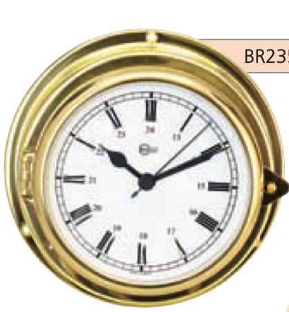 BARIGO Bullaugen-Quarzuhr/Barometer/Thermometer Yacht Ms Skala 100mm, 150x70mm