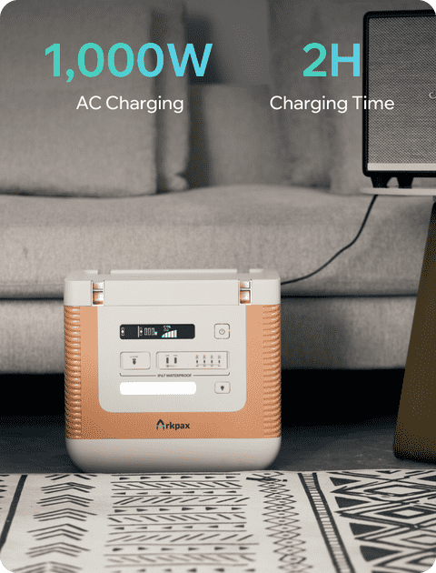 Arkpax Ark 1800W - staub- und wasserdichte Powerstation IP67