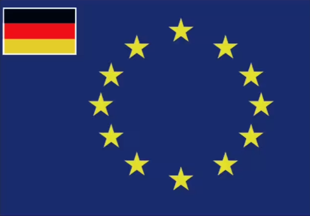 Flagge, Europäische Union mit Deutschland, Polyester, diverse Größen, 30 bis 120 cm