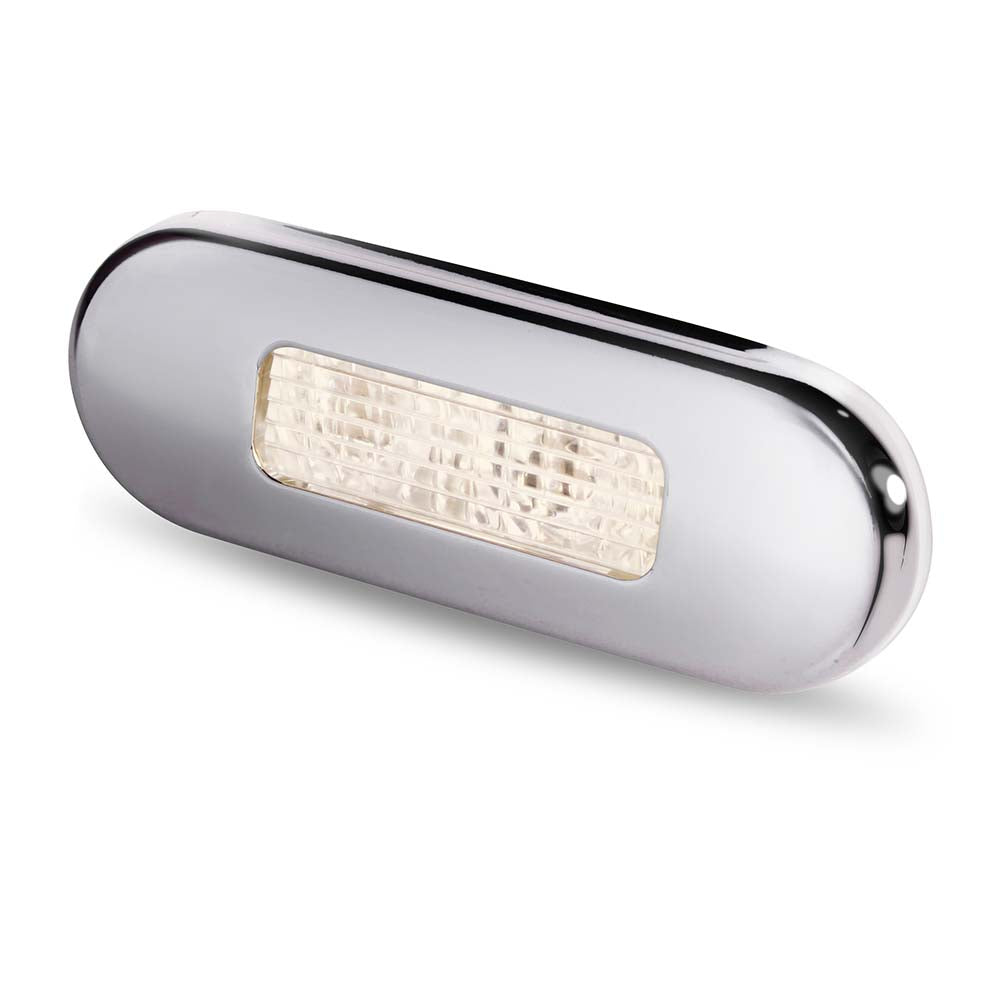 Hella LED Stufenleuchte weiß rostfrei poliert