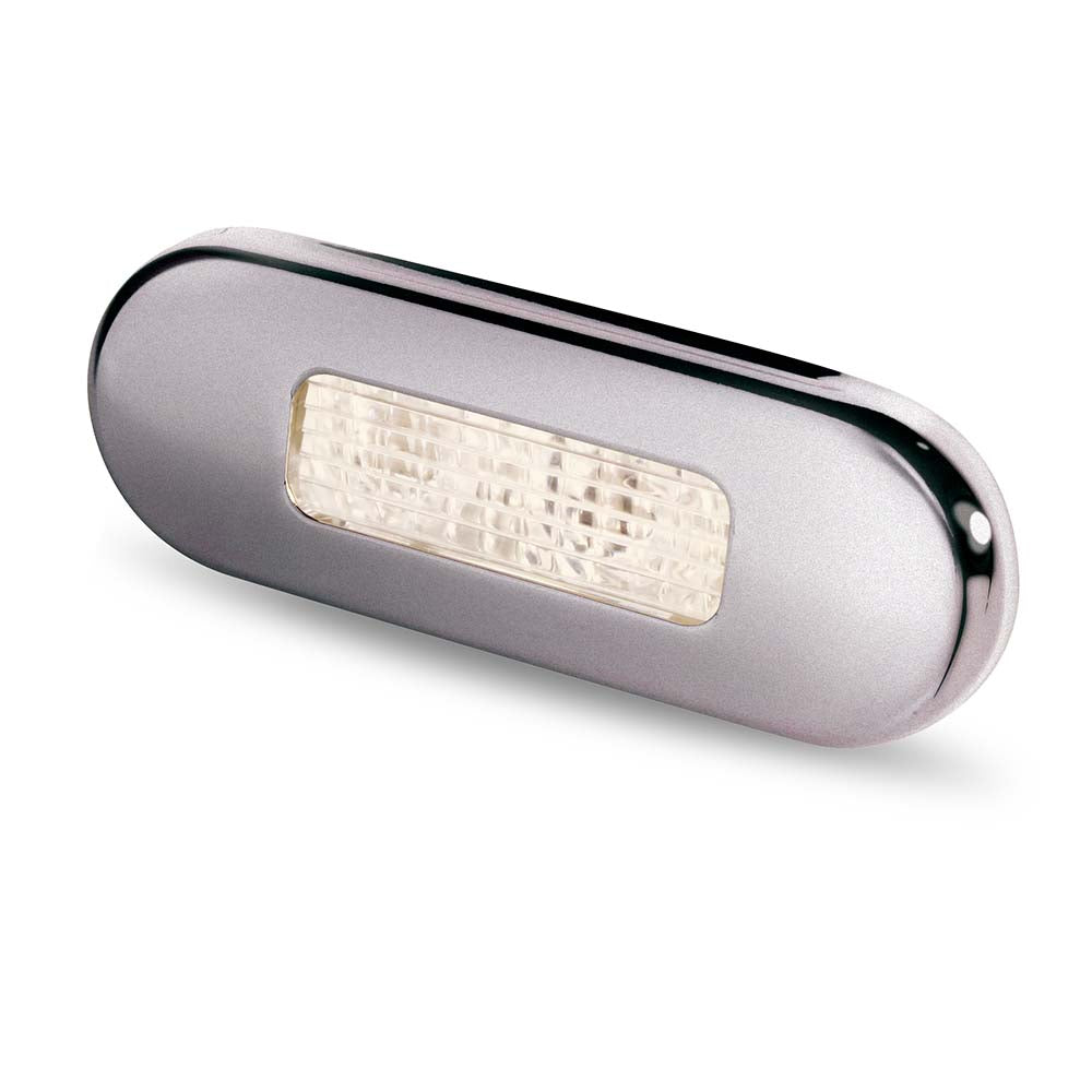 Hella LED Stufenleuchte weiß rostfrei poliert