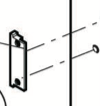Isotherm HINGE FOR DOOR HANDLE &nbsp;Anschlag Grifffeststellung CR195 F207